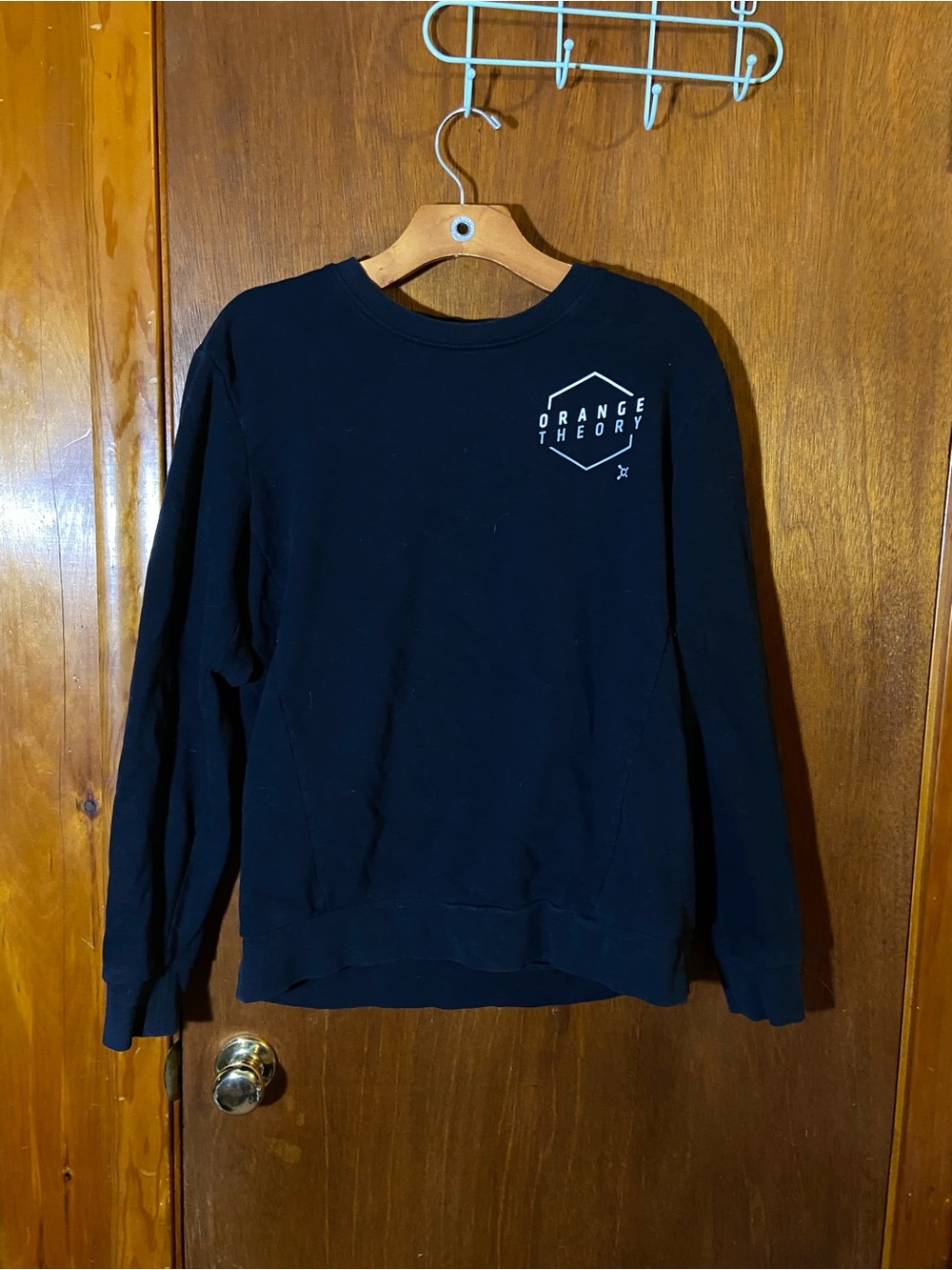 Orangetheory Black Crewneck Pullover with Chest Logo